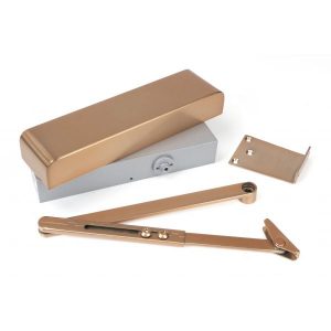 From The Anvil 2-5 Door Closer & Cover Polished Bronze