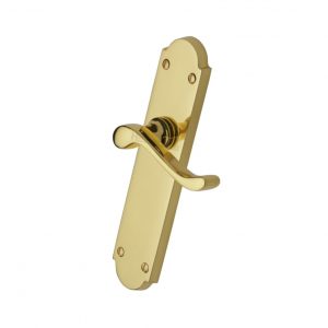 Heritage Brass Savoy Long Door Handle on Plate (Set)