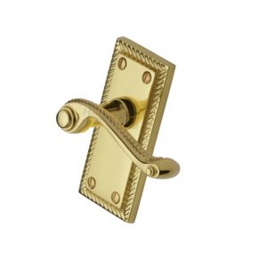Heritage Brass Georgian Short Door Handle on Plate (Set)