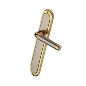 Heritage Brass Saturn Long Door Handle on Plate (Set)