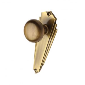 Heritage Brass Broadway Door Knob on Plate (Set)