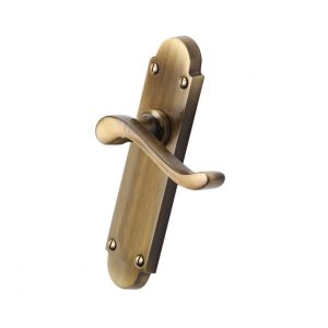 Heritage Brass Savoy Door Handle on Plate (Set)