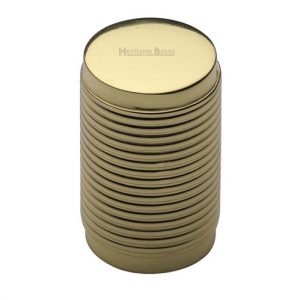 Heritage Brass C3850 Cylindric Ribbed Cabinet Knob