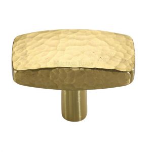 Heritage Brass C3386 Rectangular Hammered Cabinet Knob