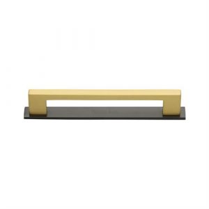 Heritage Brass PL0337 Metro Cabinet Pull Handle with Plate