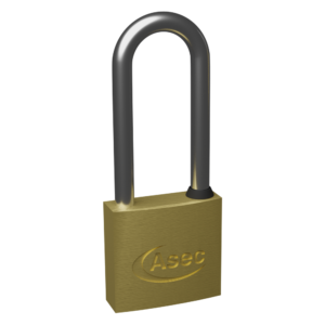 ASEC KD Long Shackle Brass Padlock