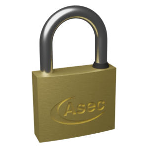 ASEC MK Open Shackle Brass Padlock