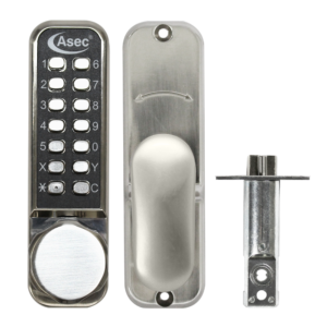 ASEC AS3300 Series Round Knob Operated Easy Code Change Digital Lock With Optional Holdback