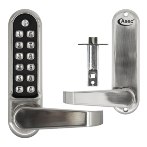 ASEC AS4300 Series Lever Operated Easy Code Change Digital Lock With Optional Free Passage