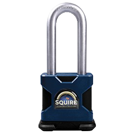 SQUIRE LS64 Stronglock Long Shackle Padlock With Cylinder - 50mm