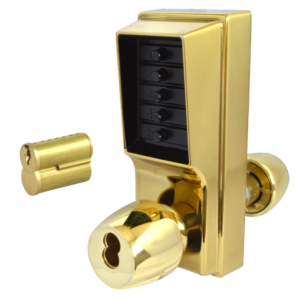 Dormakaba Series 1000 1041B Knob Operated Digital Lock With Key Override & Passage Set