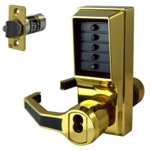 Dormakaba Simplex L1000 Series L1041B Digital Lock Lever Operated With Key Override & Passage Set