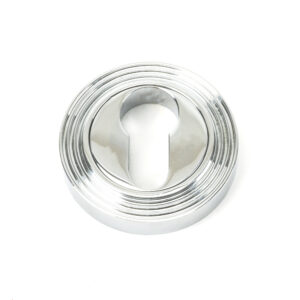 From the Anvil - Polished Chrome Round Euro Escutcheon (Beehive) - 45713