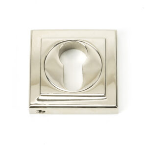 From the Anvil - Polished Nickel Round Euro Escutcheon (Square) - 45718