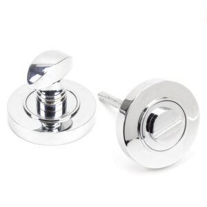 From the Anvil - Polished Chrome Round Thumbturn Set (Plain) - 45735