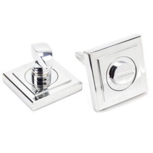 From the Anvil - Polished Chrome Round Thumbturn Set (Square) - 45738