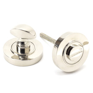 From the Anvil - Polished Nickel Round Thumbturn Set (Plain) - 45739