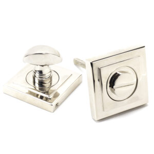 From the Anvil - Polished Nickel Round Thumbturn Set (Square) - 45742