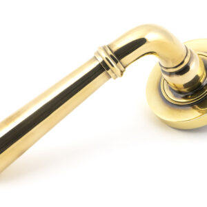 From the Anvil - Aged Brass Newbury Lever on Rose Set (Plain) - 45755
