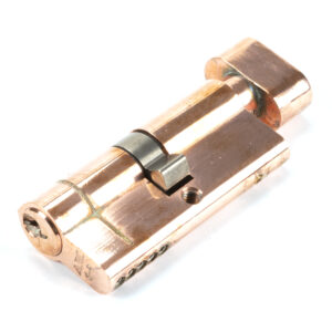 From the Anvil - Polished Bronze 35/35 5pin Euro Cylinder/Thumbturn - 45845