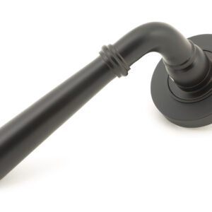 From the Anvil - Aged Bronze Newbury Lever on Rose Set (Plain) - 46061