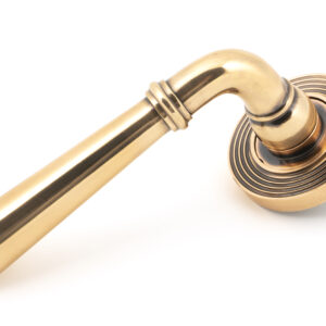 From the Anvil - Polished Bronze Newbury Lever on Rose Set (Beehive) - 46067