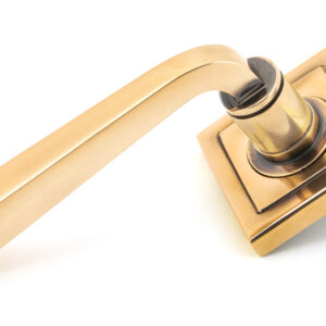 From the Anvil - Polished Bronze Avon Round Lever on Rose Set (Square) - 46096