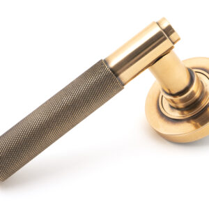 From the Anvil - Polished Bronze Brompton Lever on Rose Set (Plain) - 46101