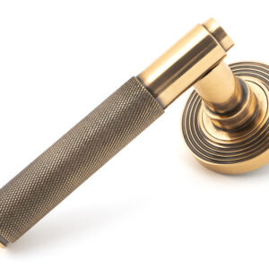 From the Anvil - Polished Bronze Brompton Lever on Rose Set (Beehive) - 46103