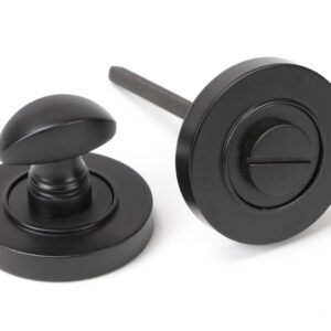 From the Anvil - Aged Bronze Round Thumbturn Set (Plain) - 46105