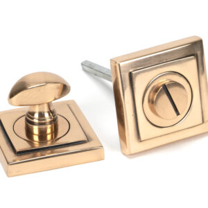 From the Anvil - Polished Bronze Round Thumbturn Set (Square) - 46112