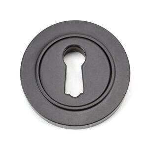 From the Anvil - Aged Bronze Round Escutcheon (Plain) - 46113