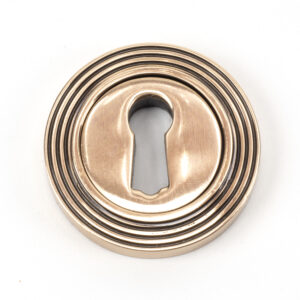 From the Anvil - Polished Bronze Round Escutcheon (Beehive) - 46119