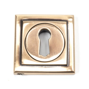 From the Anvil - Polished Bronze Round Escutcheon (Square) - 46120