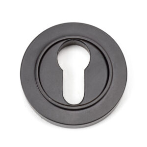 From the Anvil - Aged Bronze Round Euro Escutcheon (Plain) - 46121