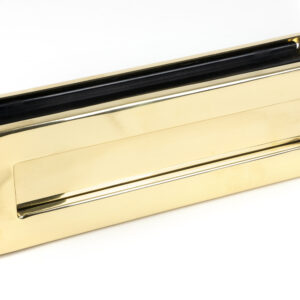 From the Anvil - Polished Brass Traditional Letterbox - 46549