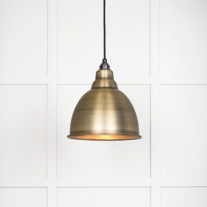 From the Anvil - Aged Brass Brindley Pendant - 49497