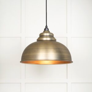 From the Anvil - Aged Brass Harborne Pendant - 49498