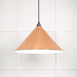 From the Anvil - White Gloss Hockley Pendant in Copper - 49510