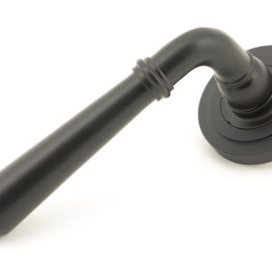 From the Anvil - Aged Bronze Newbury Lever on Rose Set (Art Deco) - Unsprung - 50030