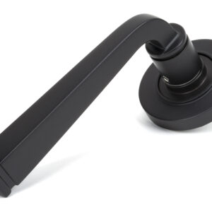 From the Anvil - Aged Bronze Avon Round Lever on Rose Set (Plain) - Unsprung - 50057