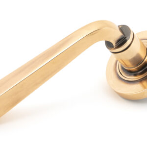 From the Anvil - Polished Bronze Avon Round Lever on Rose Set (Plain) - Unsprung - 50061