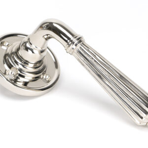 From the Anvil - Polished Nickel Hinton Lever on Rose Set - Unsprung - 50082