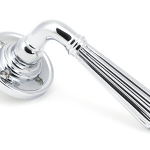 From the Anvil - Polished Chrome Hinton Lever on Rose Set - Unsprung - 50083