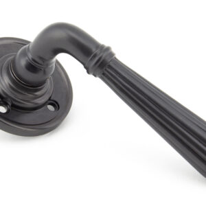 From the Anvil - Aged Bronze Hinton Lever on Rose Set - Unsprung - 50084