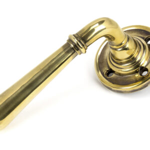From the Anvil - Aged Brass Newbury Lever on Rose Set - Unsprung - 50091
