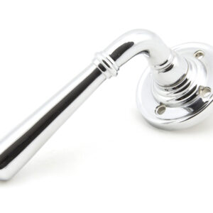 From the Anvil - Polished Chrome Newbury Lever on Rose Set - Unsprung - 50093