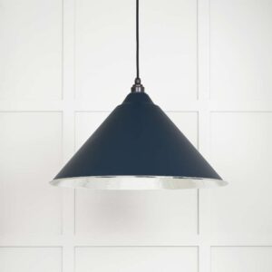 From the Anvil - Hammered Nickel Hockley Pendant in Dusk - 45433DU