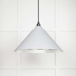 From the Anvil - Hammered Nickel Hockley Pendant in Flock - 45433F
