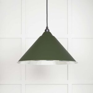 From the Anvil - Hammered Nickel Hockley Pendant in Heath - 45433H